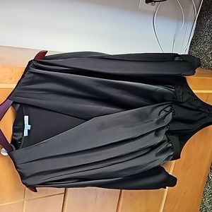 Black blouse-body suit